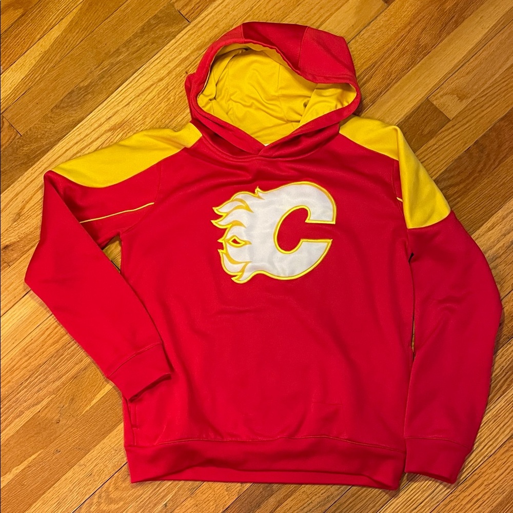 NHL CALGARY FLAMES Youth Large Pullover Hoodie